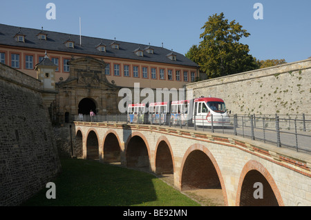 Ancienne maison du Commandant, citadelle de Petersberg, Erfurt, Thuringe, Allemagne, Europe Banque D'Images