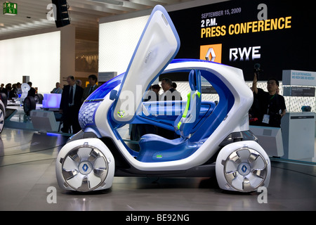 Renault Twizy ZE Concept à un salon de l'automobile européenne Banque D'Images