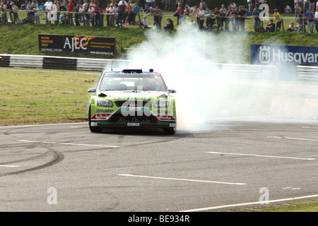 Castle Coombe Rally Day 2009 - pilote wrc Matthew Wilson Banque D'Images