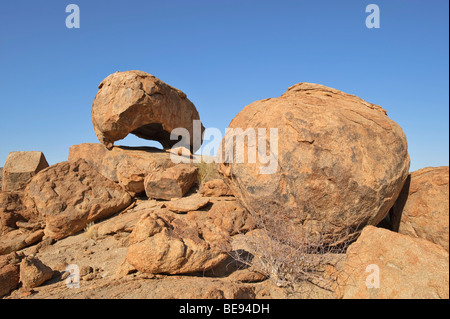 Formations granitiques dans le Namib-Naukluft National Park, Namibie, Afrique Banque D'Images