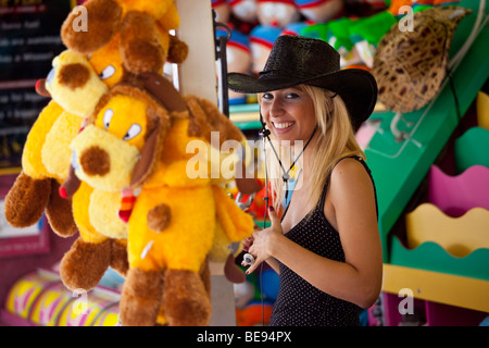 Jeu de carnaval, à la fête de San Gennaro Festival dans la Petite Italie de New York City Banque D'Images