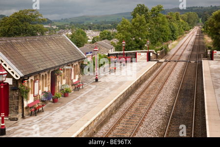 Gare de Settle, Yorkshire Angleterre, Royaume-Uni Banque D'Images