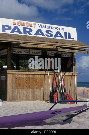 Boutique de location de sports nautiques dans la région de Smathers Beach - Key West Island - Florida Keys - Usa Banque D'Images