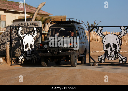 Gate dans la Skeleton Coast National Park en Namibie Banque D'Images