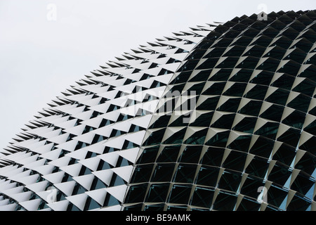 De près de l'Esplanade Theatre toit, Singapour. Banque D'Images