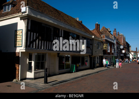 Ville de Faversham Kent England UK, rue Preston Banque D'Images