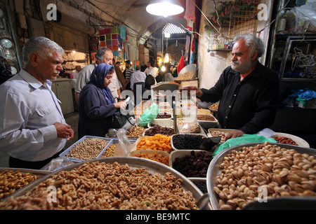 Iran, Ispahan (Ispahan ou Hispahan) : le bazar. (2009/06/16) Banque D'Images