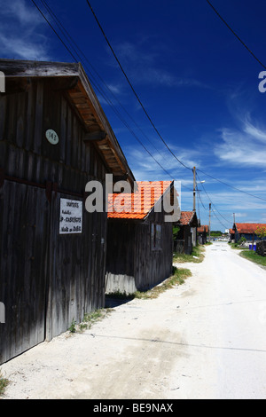 Gujan-Mestras (33) : les chalets d'Huîtres Banque D'Images