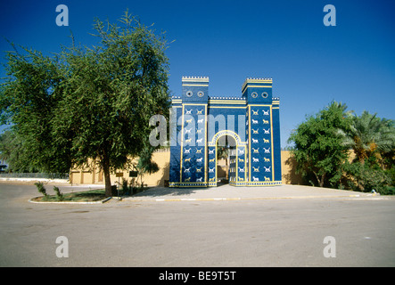 L'Iraq Babylone Ishtar Gate reconstruit Banque D'Images