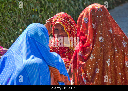 Les femmes Rajput à Jaipur en Inde Banque D'Images