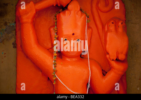 Statue d'Hanuman en Varnasi Inde Banque D'Images