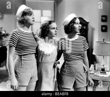 Trois filles - 1936 SMART Universal film avec Deanna Durbin center Banque D'Images