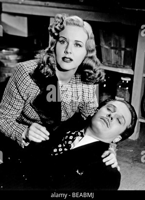 Dame SUR UN TRAIN - 1945 film Universal avec Deanna Durbin et Ralph Bellamy Banque D'Images