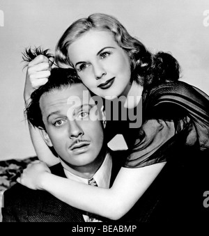 Dame SUR UN TRAIN - 1945 film Universal avec Deanna Durbin et Ralph Bellamy Banque D'Images