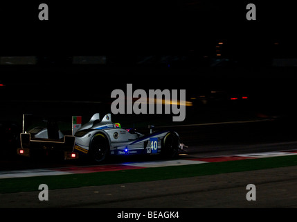 Le Mans Series 1000km de l'Algarve se déroulant pendant la nuit, à l'Autodromo Internacional do Algarve, près de Portimão Banque D'Images