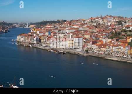 Cais da estiva Cais da Ribeira porto Portugal Banque D'Images