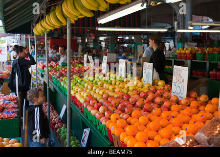 Marché Jean-Talon (mars Jean-Talon) à Montréal Canada Banque D'Images