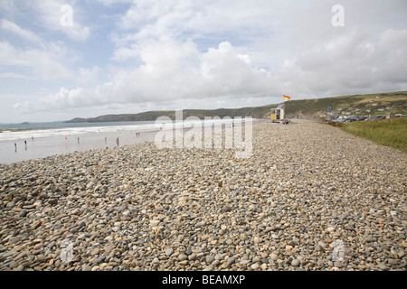 Plage Newgale Galles Pembrokeshire Banque D'Images