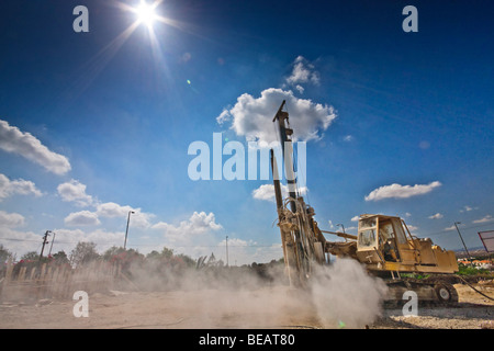 Israël. La construction dans le village d'Elkana en Judée et Samarea / Cisjordanie Banque D'Images