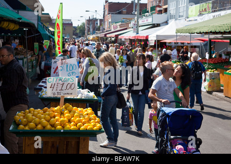 Marché Jean-Talon (mars Jean-Talon) à Montréal Canada Banque D'Images