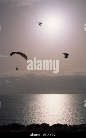 Les parapentes et Parasailer, Torrey Pines Glider Port, La Jolla, Californie Banque D'Images
