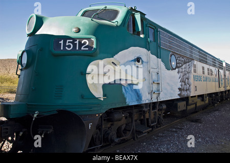 La locomotive de la Verde Canyon Railroad, Clarkdale, Arizona, USA Banque D'Images