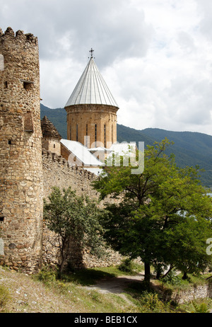 Forteresse du 17ème siècle sur la rive de la rivière Aragvi (Géorgie), provisoirement classé au Patrimoine Mondial de l'UNESCO Banque D'Images