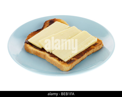 Marmite et fromage sur Toast Banque D'Images