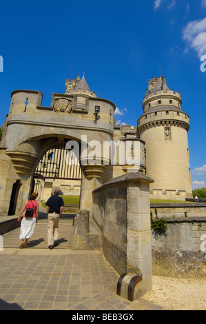 Château de Pierrefonds (Château de Pierrefonds) S.XIV , Picardie région. France Banque D'Images