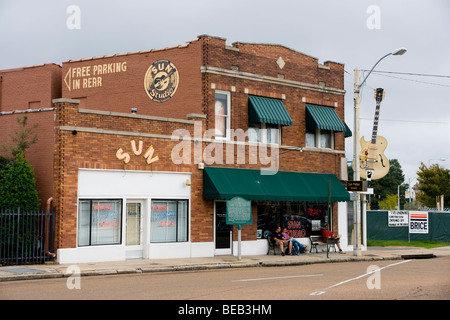 Sun Studio, Memphis, Tennessee, États-Unis Banque D'Images