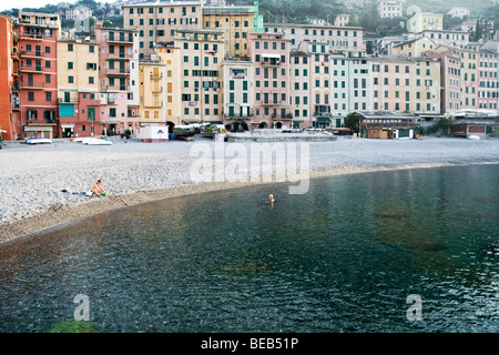 Plage Camogli Banque D'Images