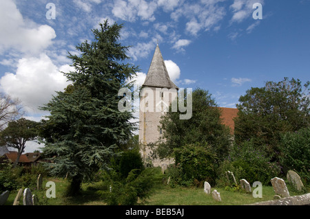Bosham Church de la Sainte Trinité, près de Chichester, West Sussex. Banque D'Images