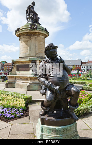 Statue de Falstaff à Stratford-upon-Avon, Warwickshire, Royaume-Uni Banque D'Images