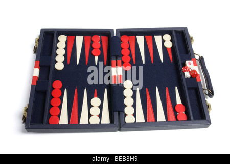 Jeu de backgammon Banque D'Images