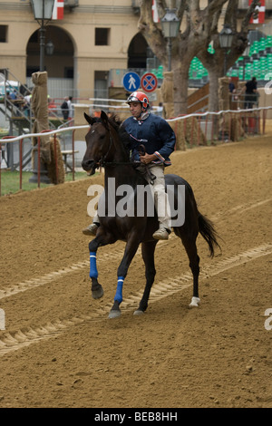 Course de chevaux Palio di Asti Piémont Italie festival Banque D'Images