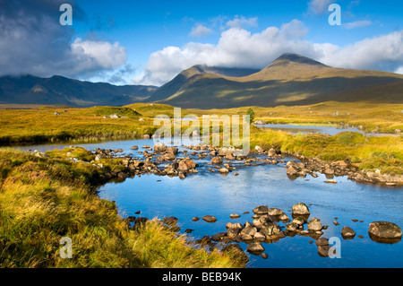 Les piscines rocheuses et de Lochans Blackmount sur Rannoch Moor Ecosse 5339 SCO Banque D'Images