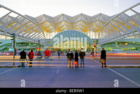 Portugal, Lisbonne : la gare et station de métro moderne garé do Oriente dans le parc Nation Banque D'Images