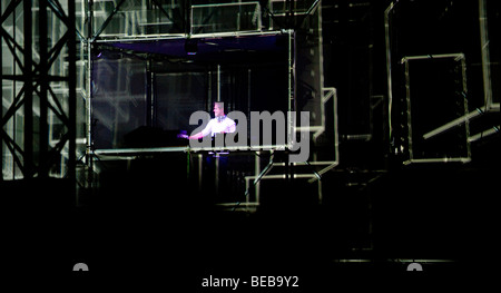 Le DJ Armin van Buuren jouant au Global Gathering Festival 2009. Banque D'Images