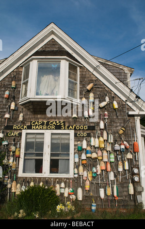 Le Capt Cass Rock Harbour Seafood Restaurant, Orleans, Cape Cod, Massachusetts Banque D'Images