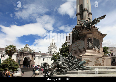 Plaza de la Independencia, Quito, Équateur Banque D'Images