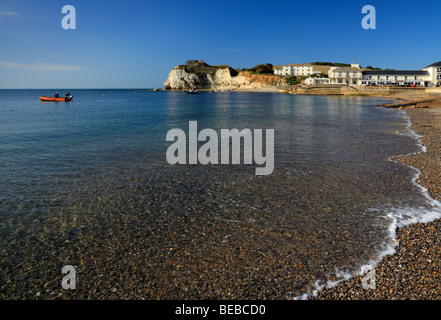 La baie d'eau douce à l'île de Wight, Angleterre, Royaume-Uni. Banque D'Images