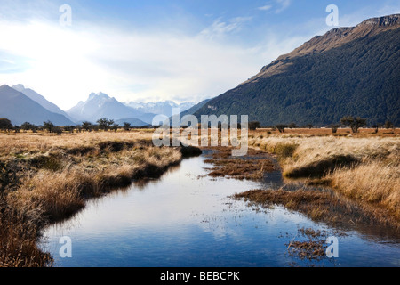 De superbes paysages naturels près de Glenorchy, Nouvelle-Zélande Banque D'Images