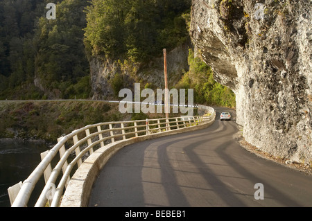 Hawks Crag, Buller Gorge, State Highway 6, près de Westport, sur la côte ouest de l'île du Sud, Nouvelle-Zélande Banque D'Images