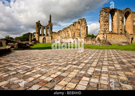 Byland Abbey, près de Wass Helmsley North York Moors National Park Banque D'Images