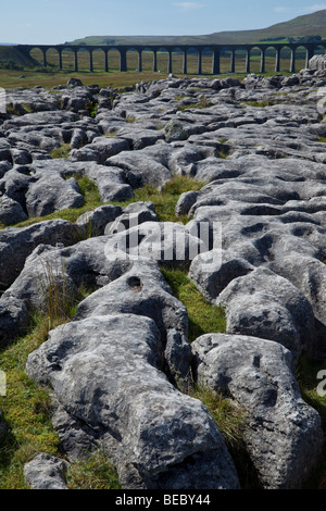 Ribblehead viaduc ferroviaire, North Yorkshire, England, UK Banque D'Images