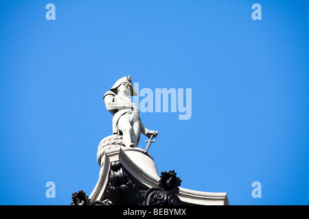 La colonne Nelson, Trafalgar Square, Londres Banque D'Images