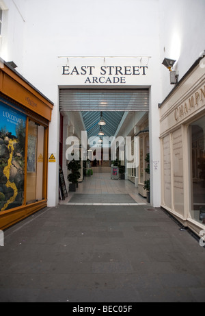 Arcade East Street à Brighton, vue extérieure Banque D'Images