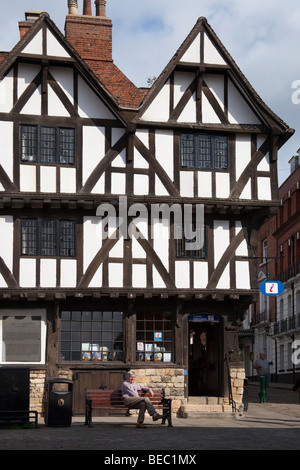 Maison Leigh-Pemberton, Place du Château, quartier de la cathédrale, la Ville de Lincoln, Lincolnshire Banque D'Images