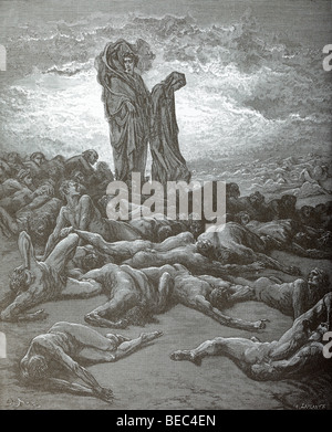 L'illustration de Gustave Dore 'l'Avare' de la Divine Comédie de Dante Banque D'Images