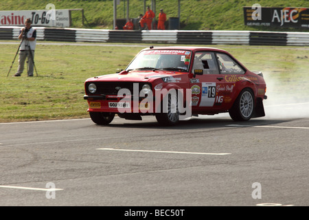 Le Classic Mark II Escort voiture rallye au château de Coombe Rally day 2009 Banque D'Images